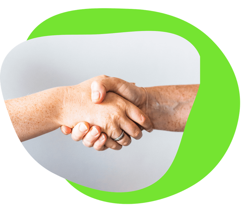 two men shaking hands with insurance agency term life insurance